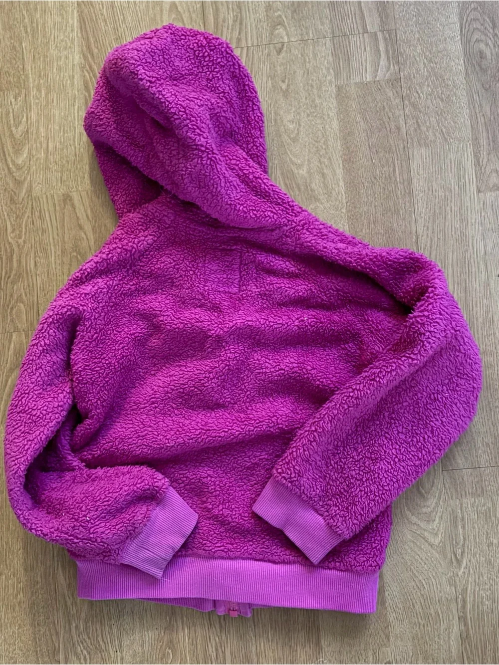 Gymboree girls Pink Sherpa zip up hoodie Sz 5-6